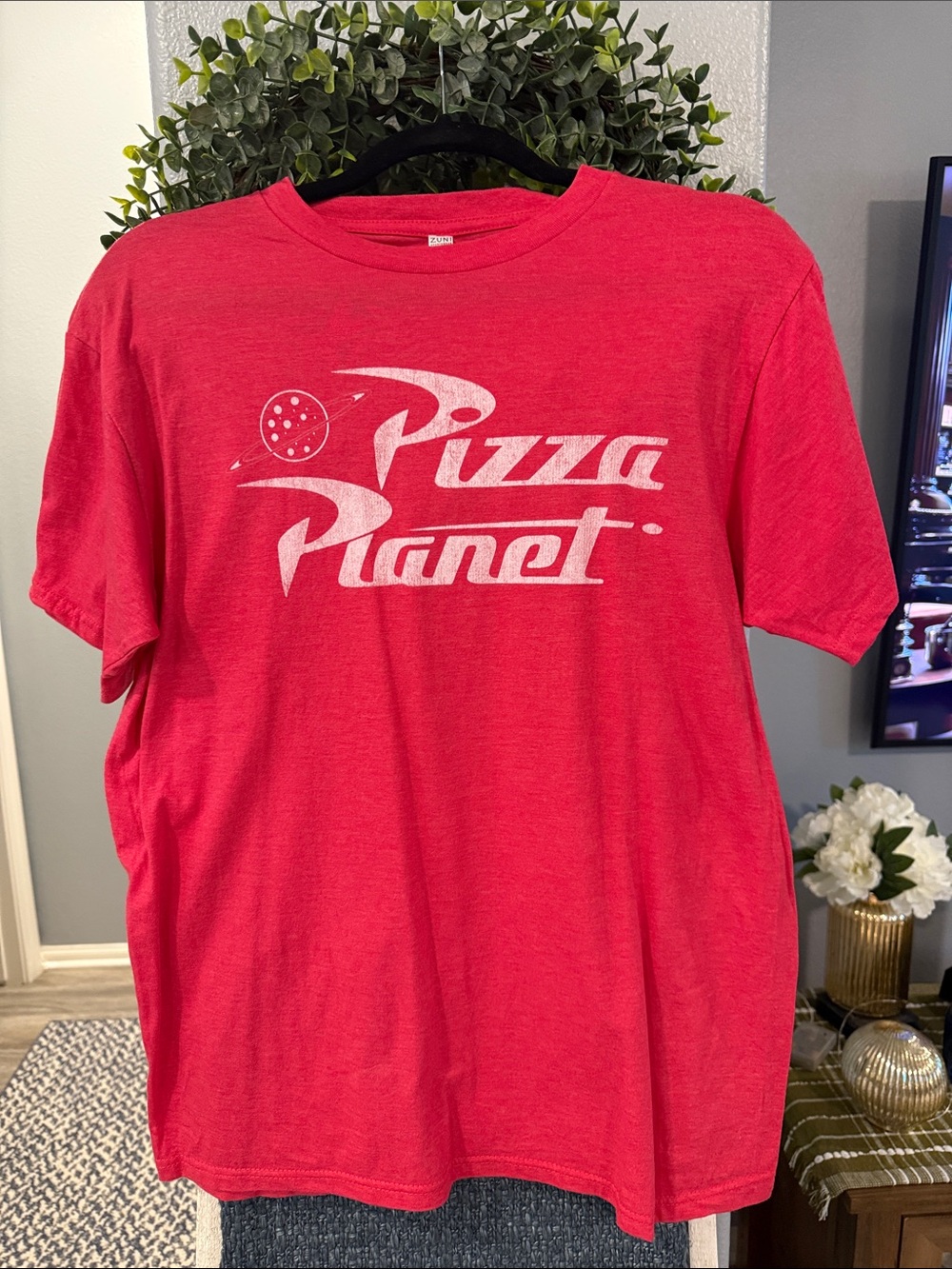 Pixar Pizza Planet Red Graphic Tee - Never Worn